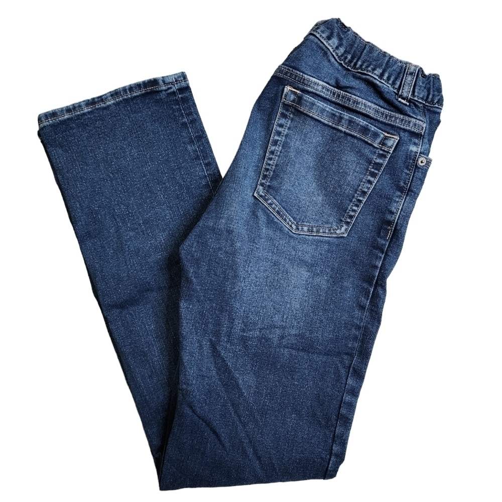 Old Navy Girls Straight Leg Flex Jeans Medium Wash Blue - 16